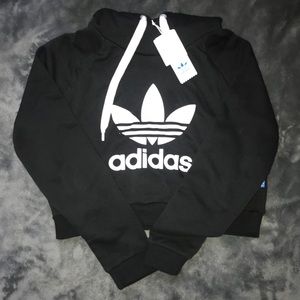 Adidas Cropped Sweatshirt !!nwt!!